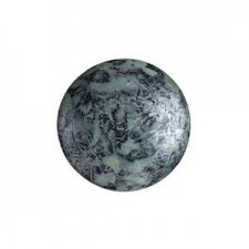 Les perles par Puca® Cabochon 14 mm - Metallic mat old silver spotted 23980/65321